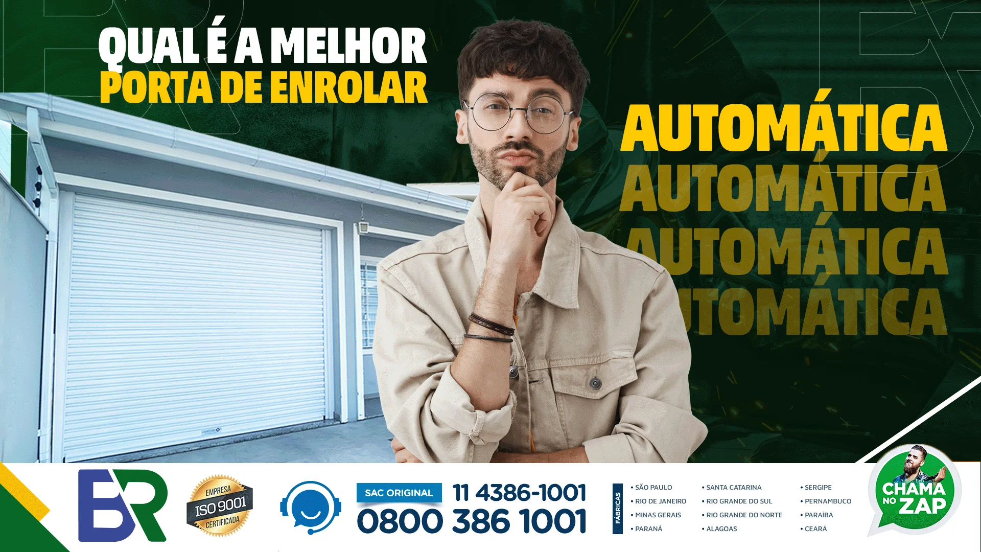 Qual é a Melhor Porta de Enrolar Automática?