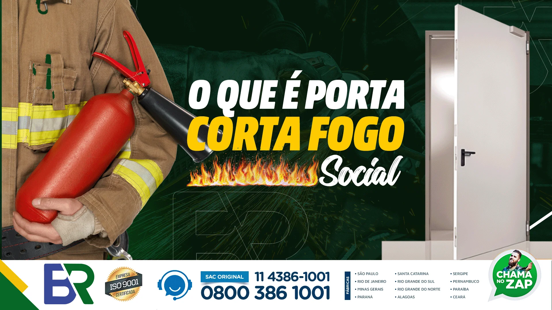 O que é porta corta fogo social?