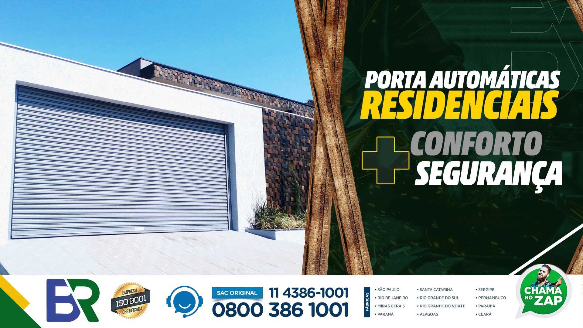 Portas automáticas residenciais: conforto e segurança