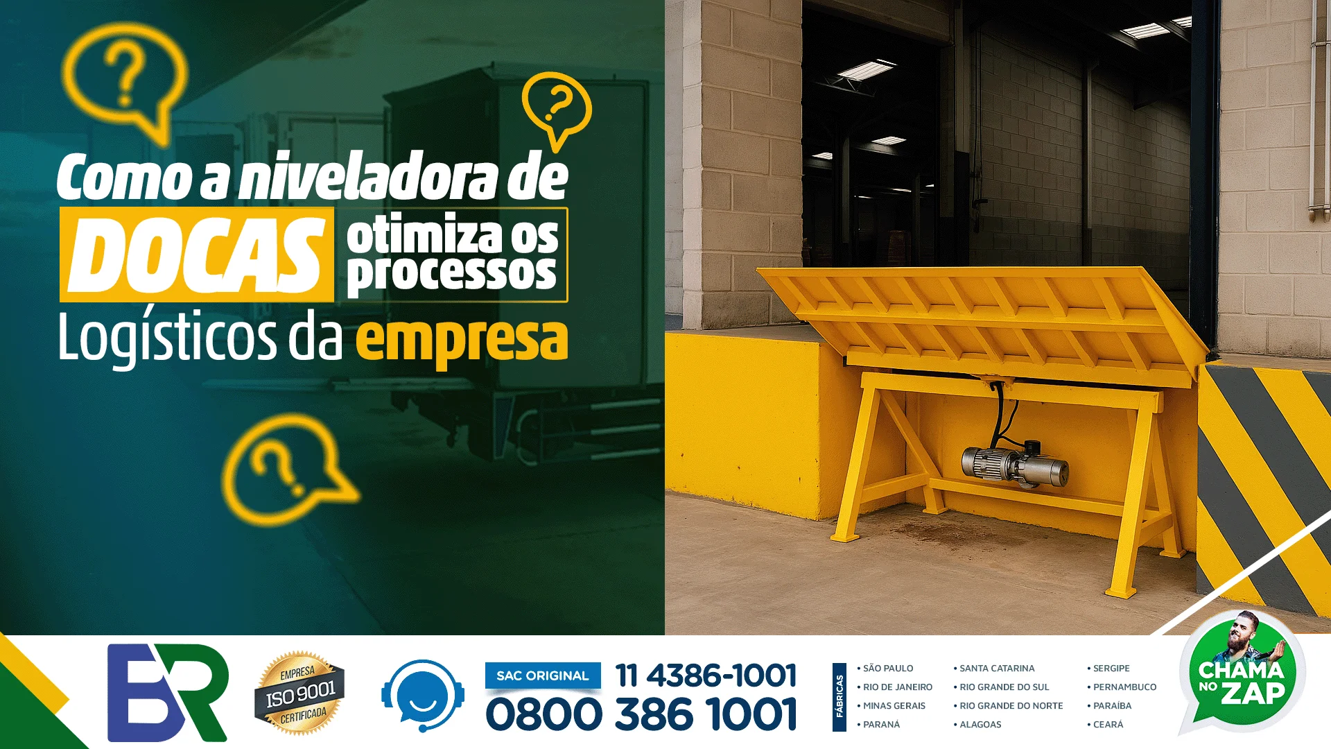 Como a niveladora de docas otimiza os processos logísticos da empresa?