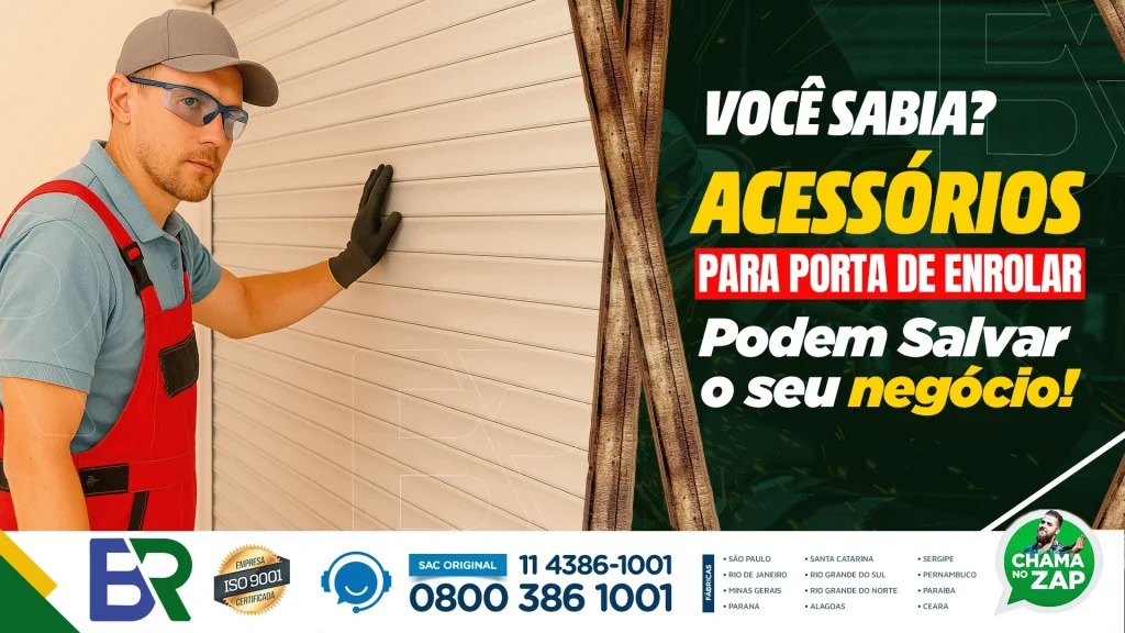 Acessórios para porta de enrolar