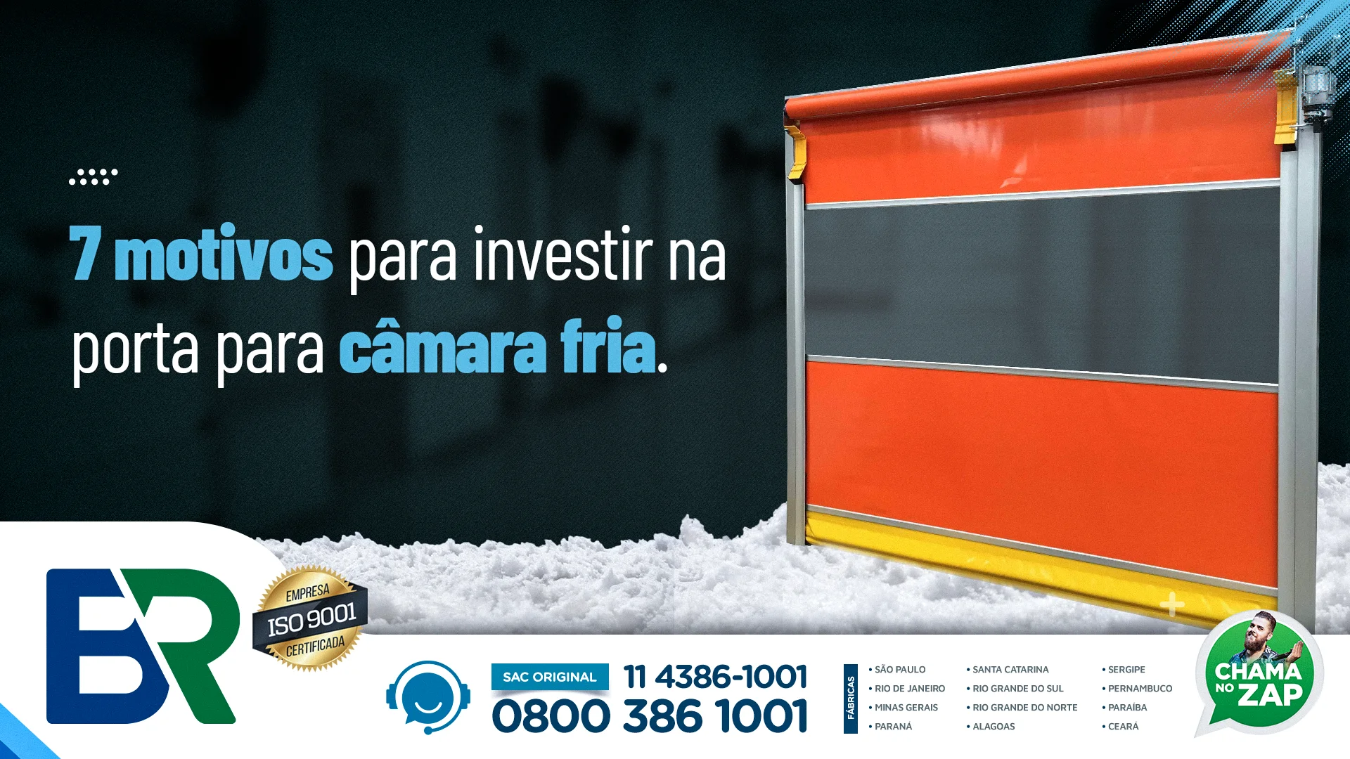 7 motivos para investir na porta para câmara fria.