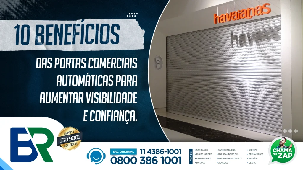 Porta comercial automática