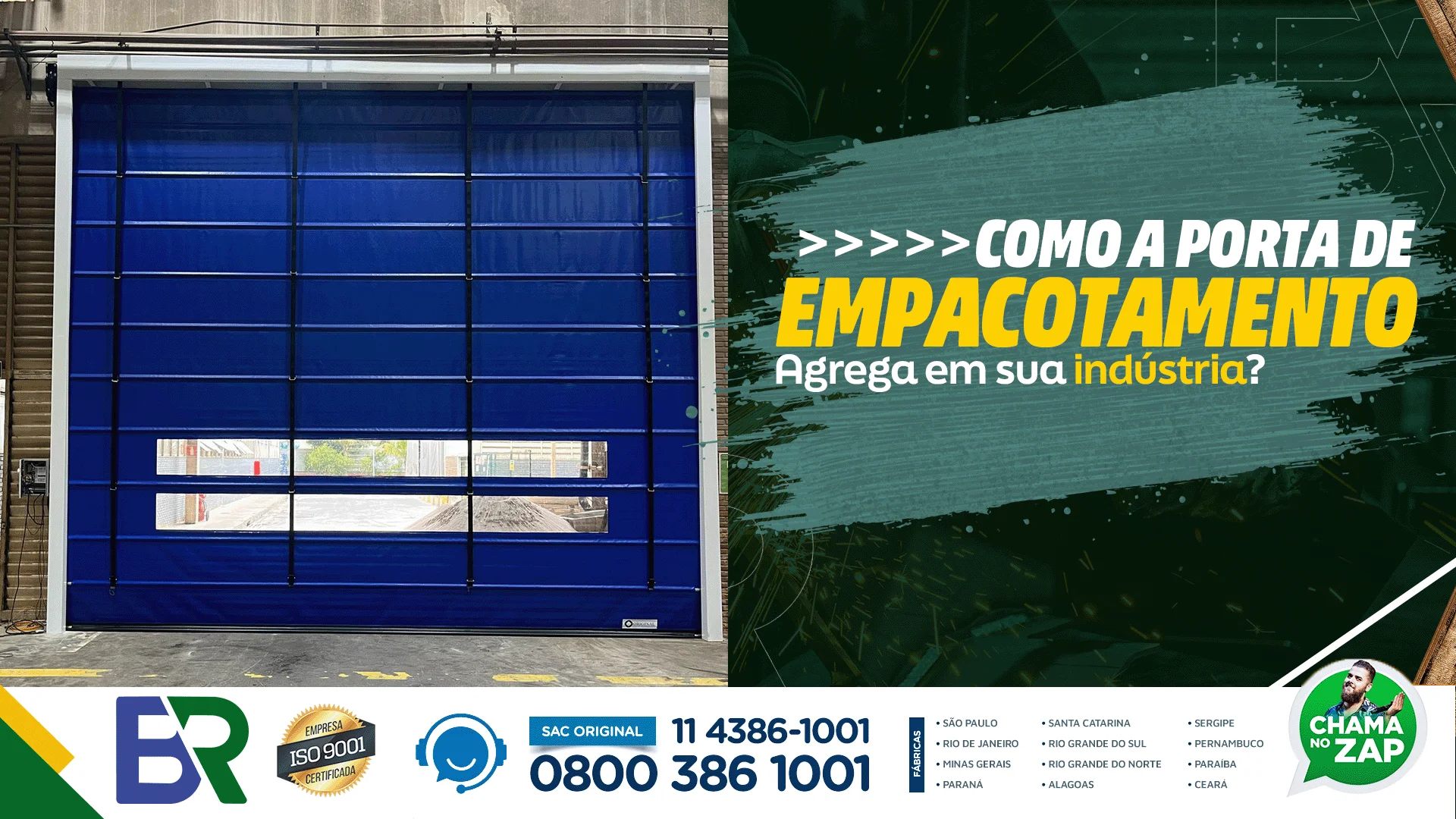 Como a porta de empacotamento agrega em sua indústria?