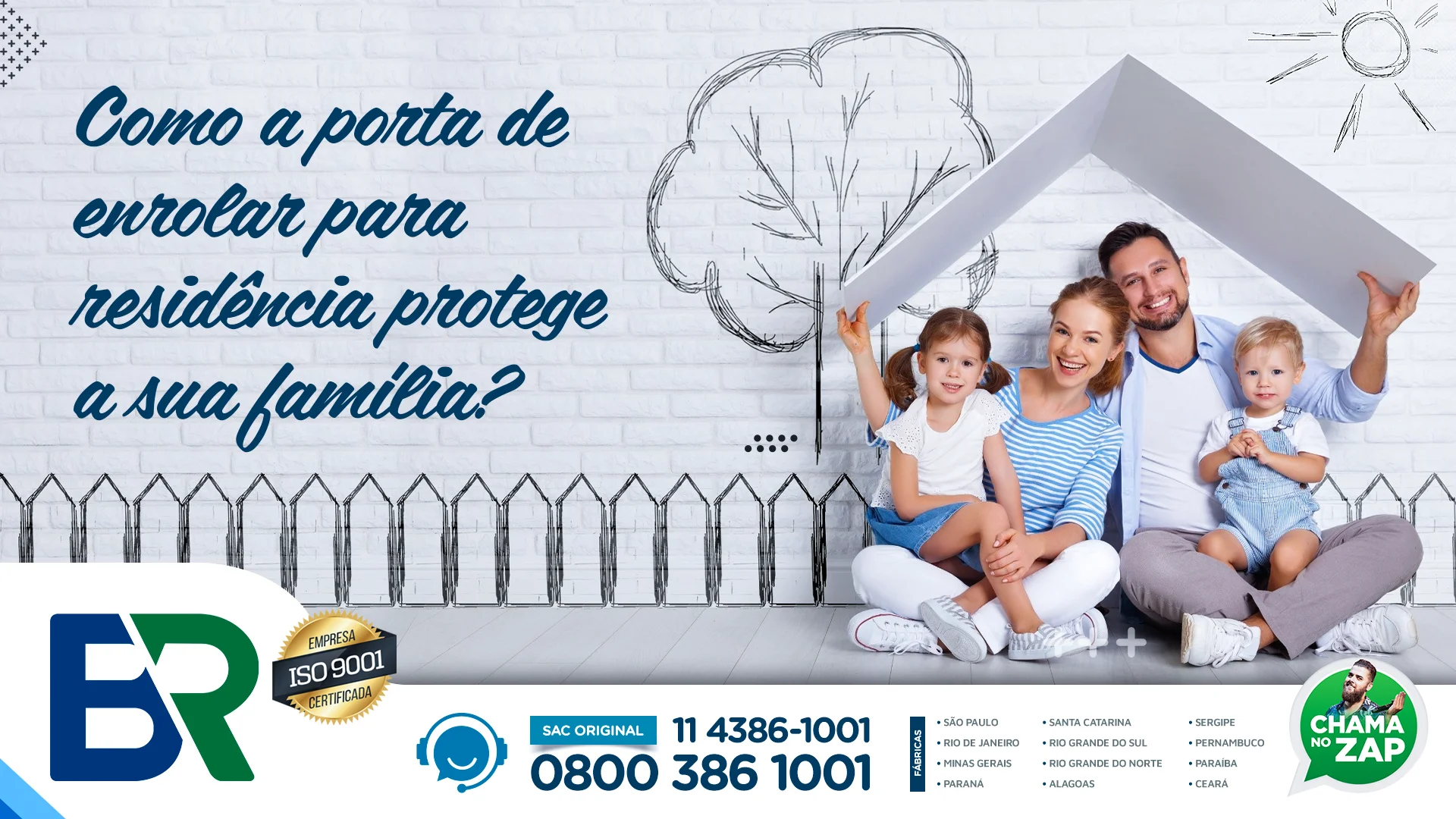 porta de enrolar para residência