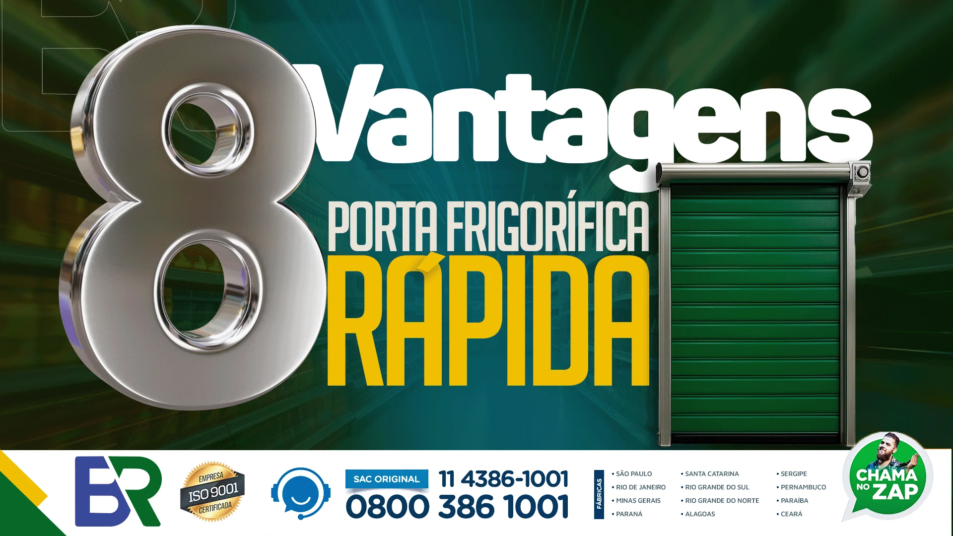 porta frigorífica rápida
