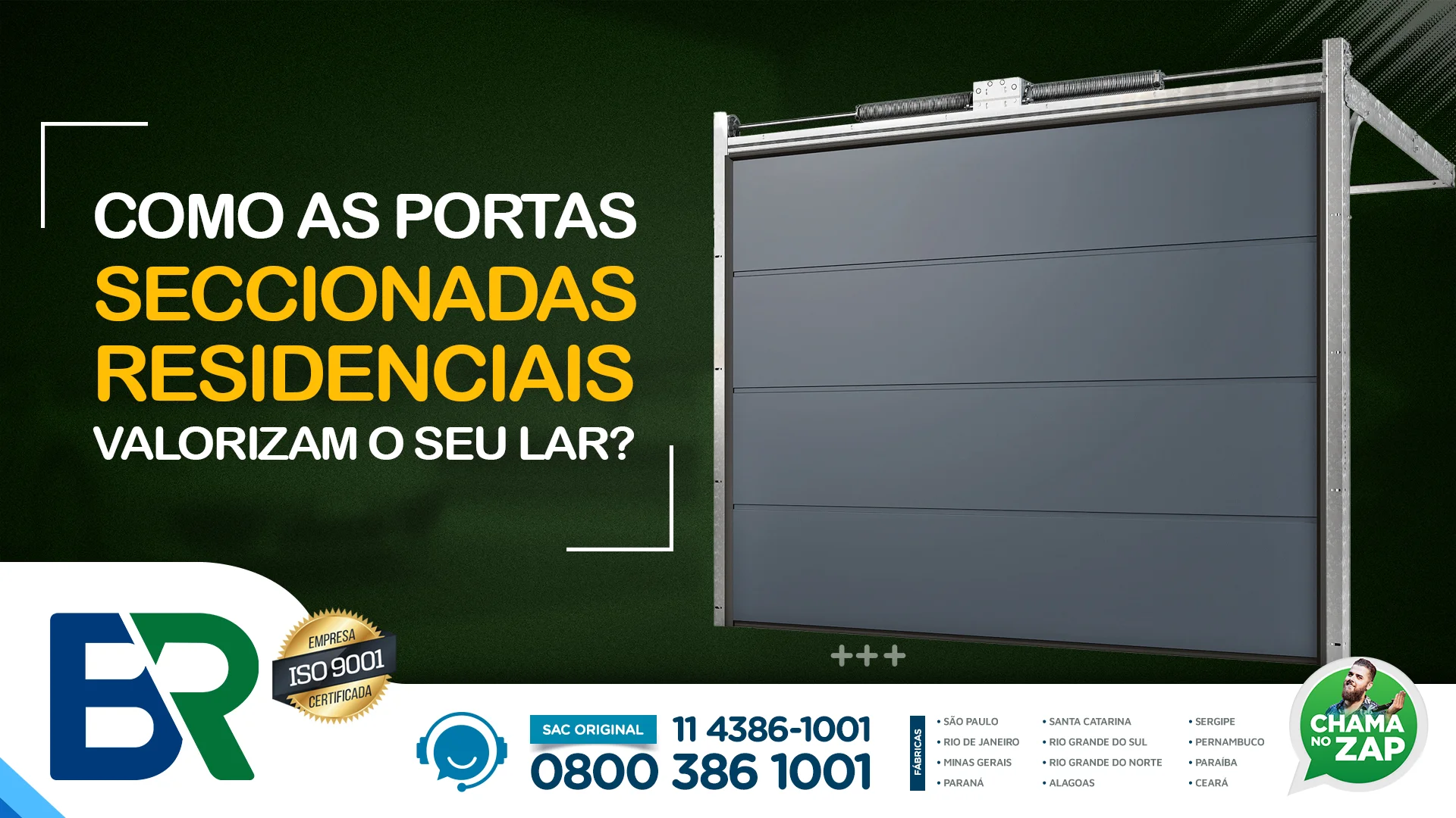 Como as portas seccionadas residenciais valorizam o seu lar?