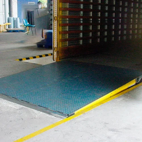 niveladora de doca sobreposta