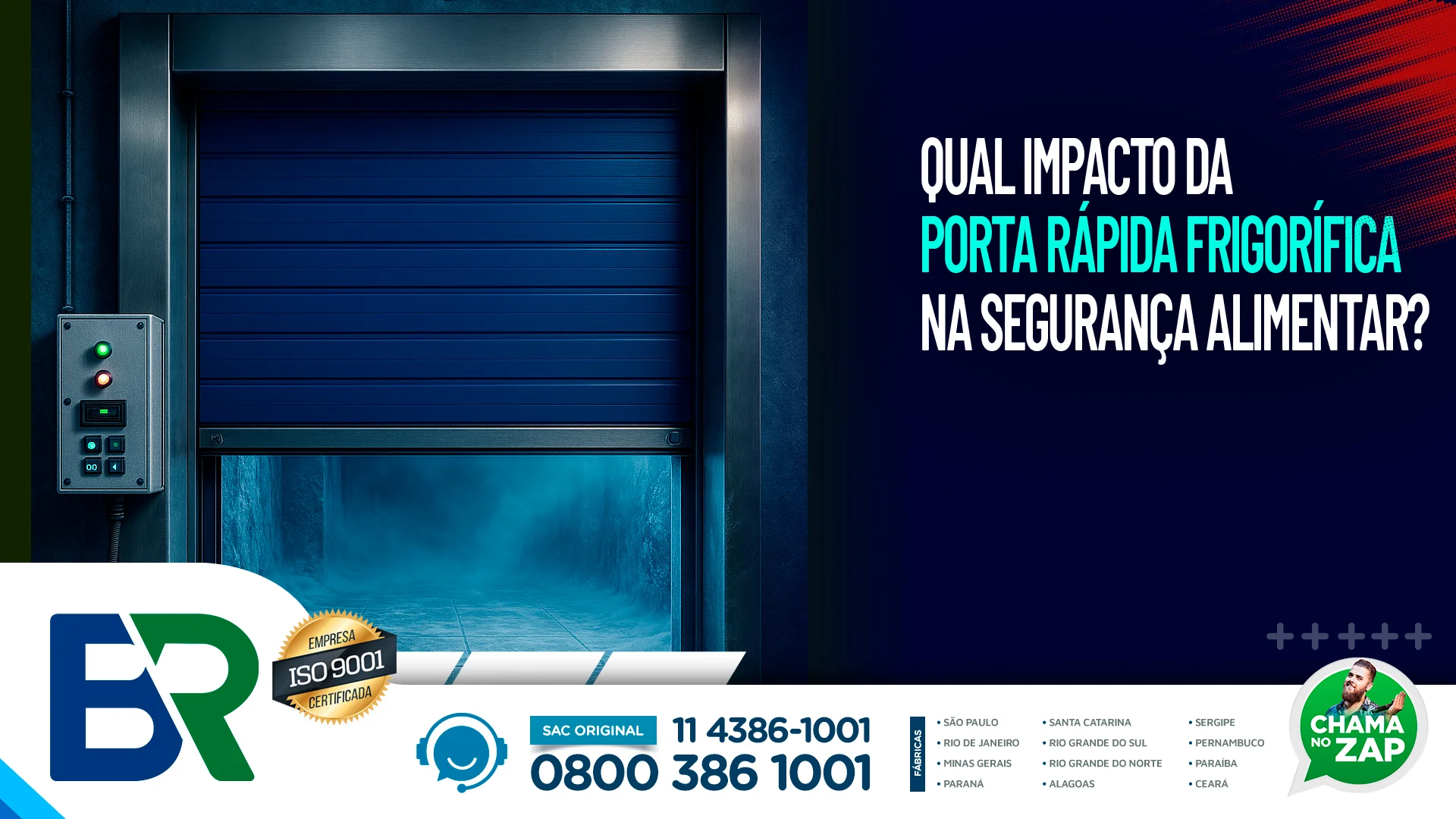 Qual impacto da porta rápida frigorífica na segurança alimentar?