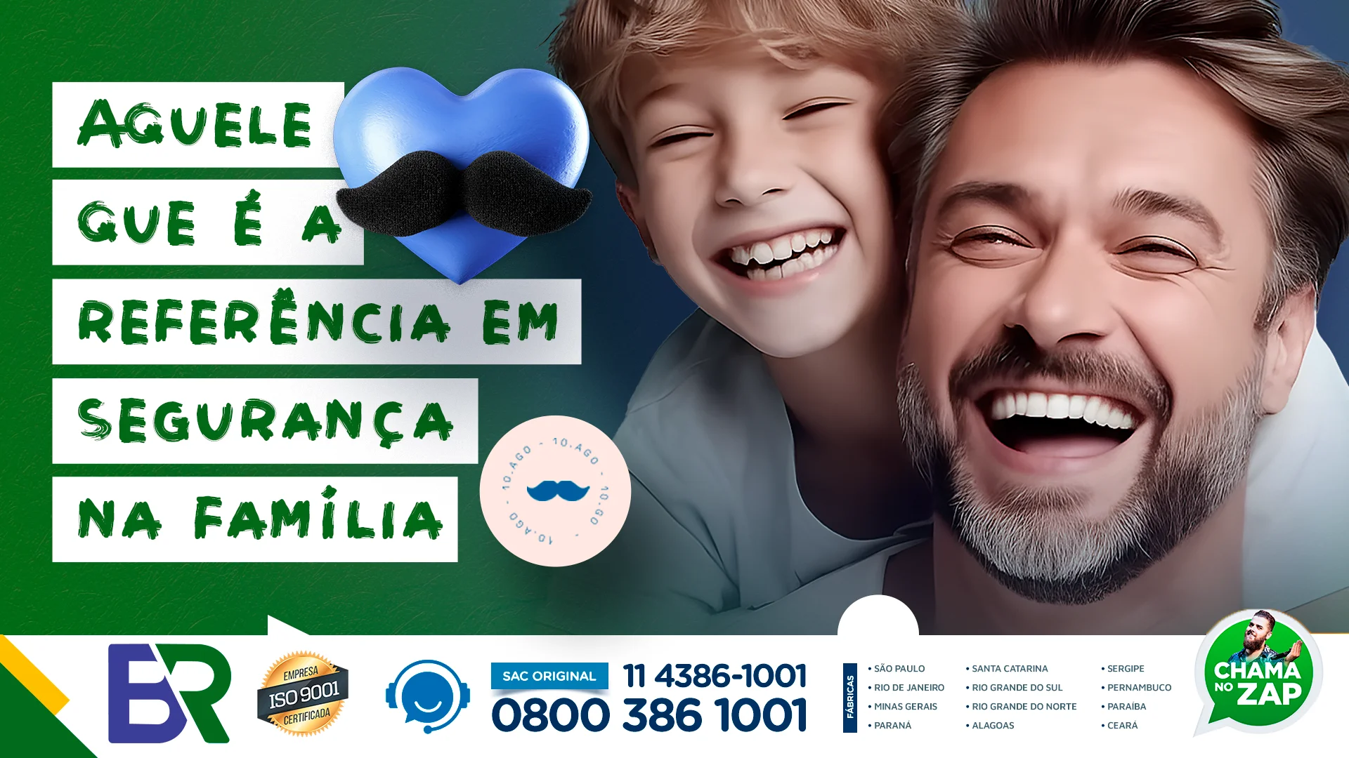 Dia dos pais, aquele que é a referência em segurança na família