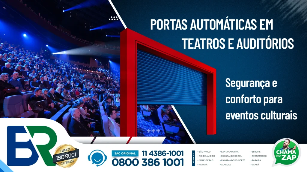 Portas automáticas em teatros
