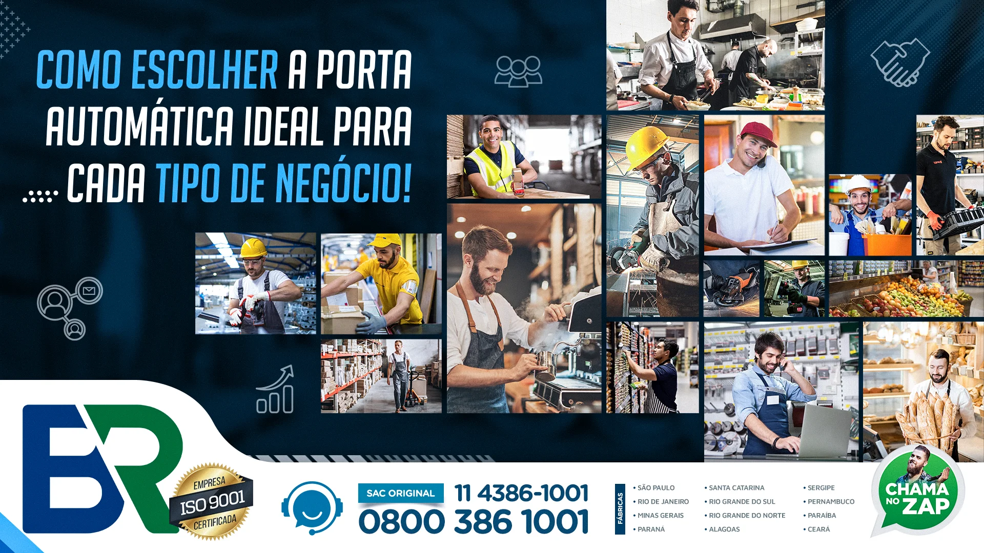Como escolher a porta automática ideal para cada tipo de negócio