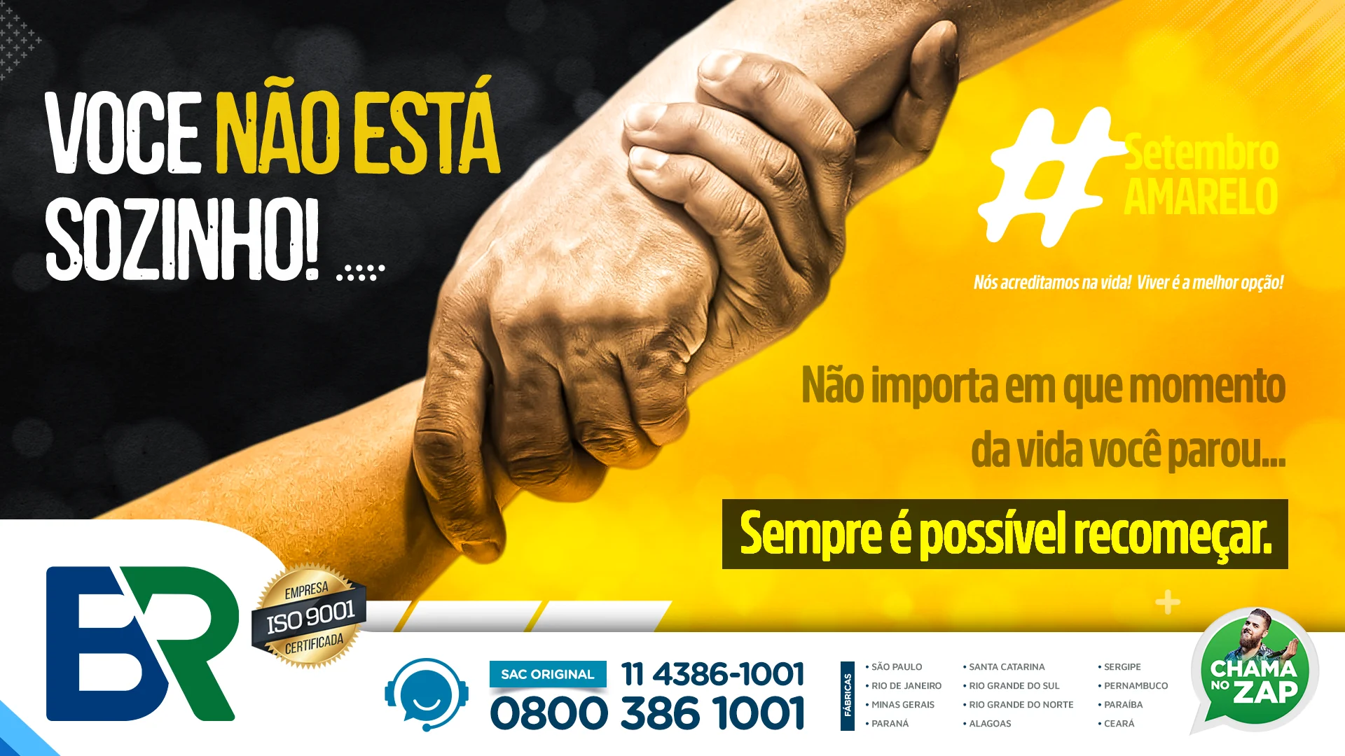 Setembro Amarelo – Prevenção ao Suicídio