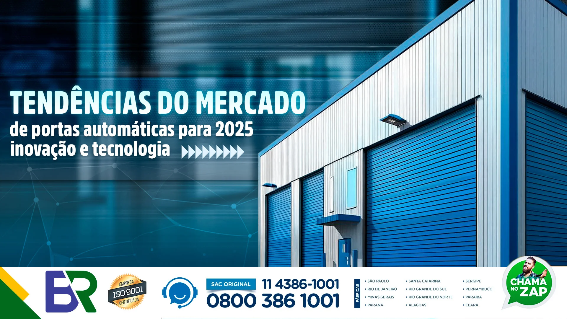 Tendências do mercado de portas automáticas para 2025: inovação e tecnologia