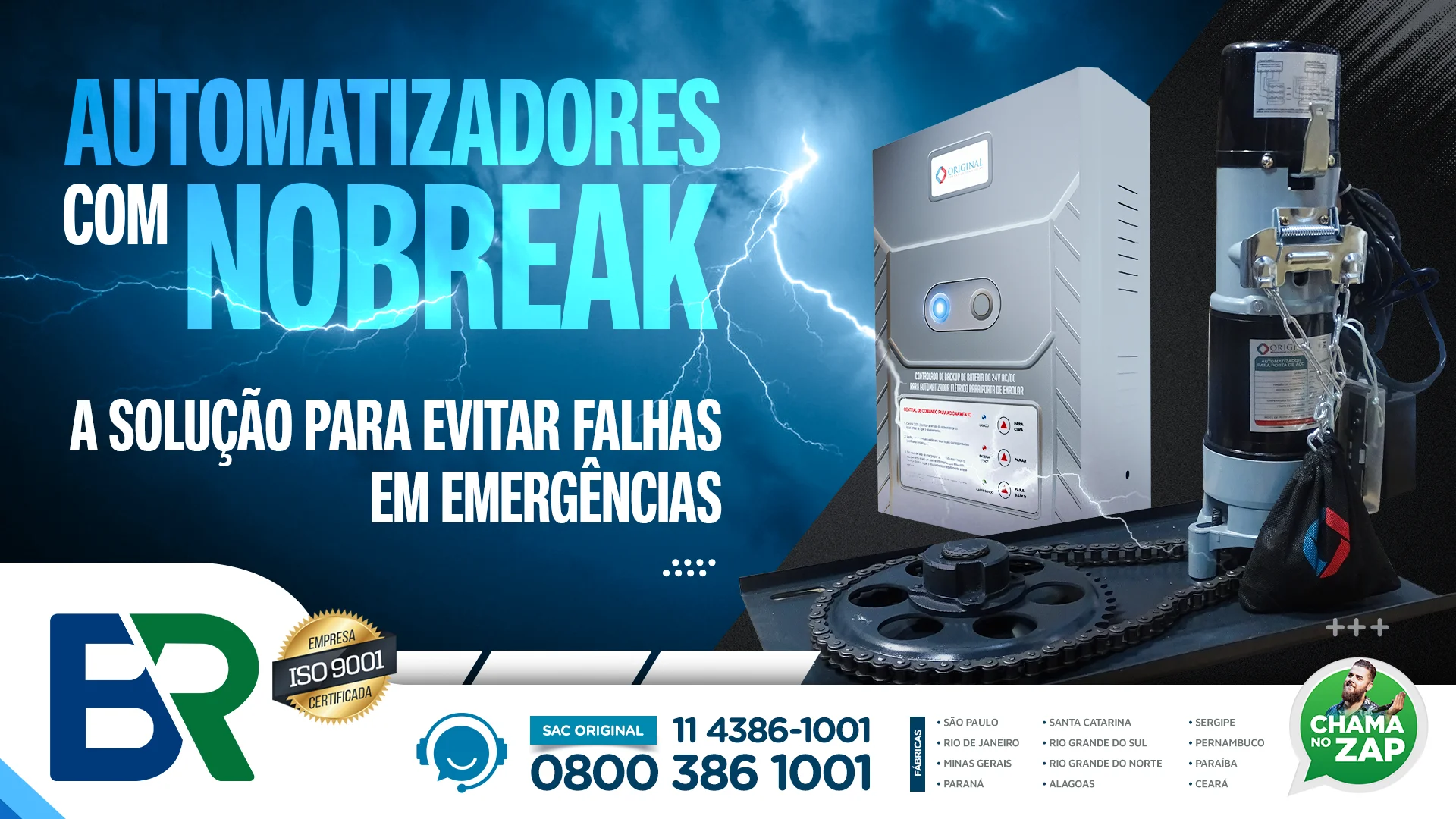 Automatizadores com nobreak: a solução para evitar falhas em emergências