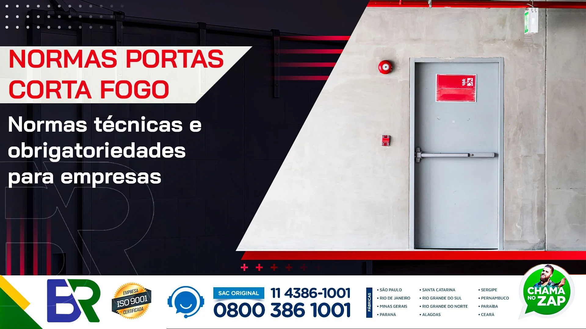 Normas das portas corta fogo: normas técnicas e obrigatoriedades para empresas