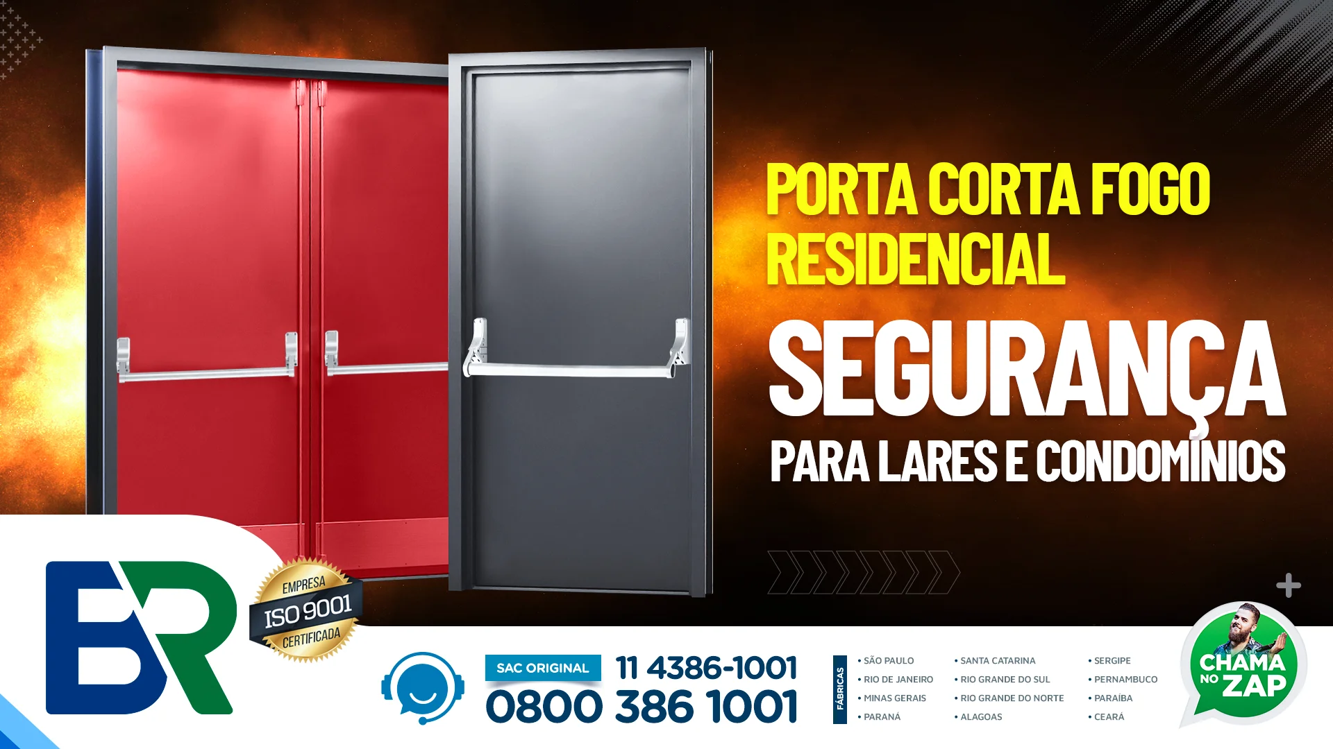 Porta corta fogo residencial: segurança para lares e condomínios