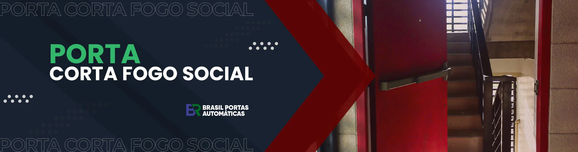 Porta corta fogo social