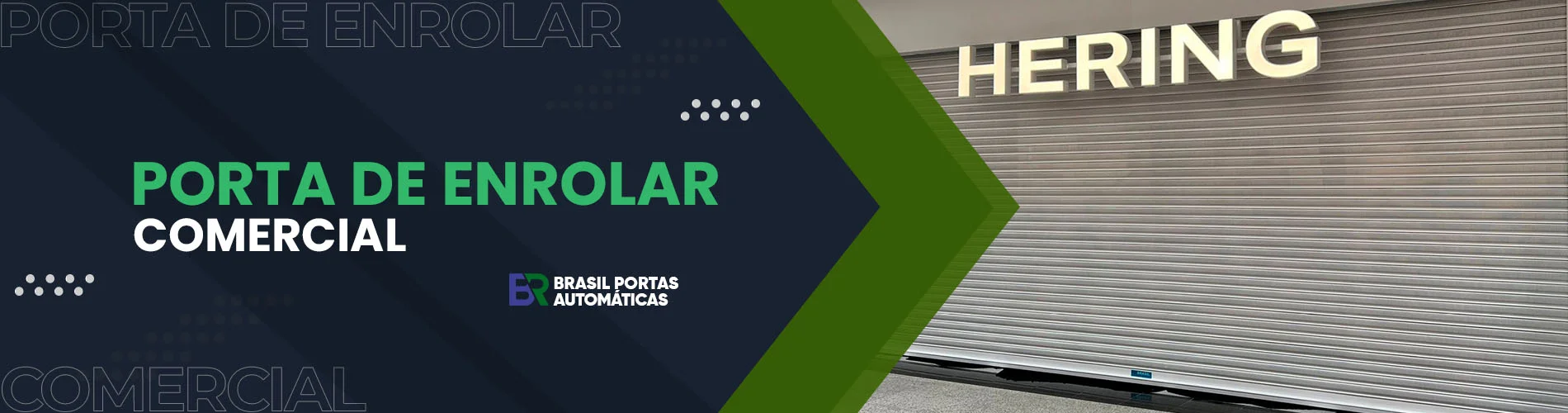 Porta de enrolar comercial