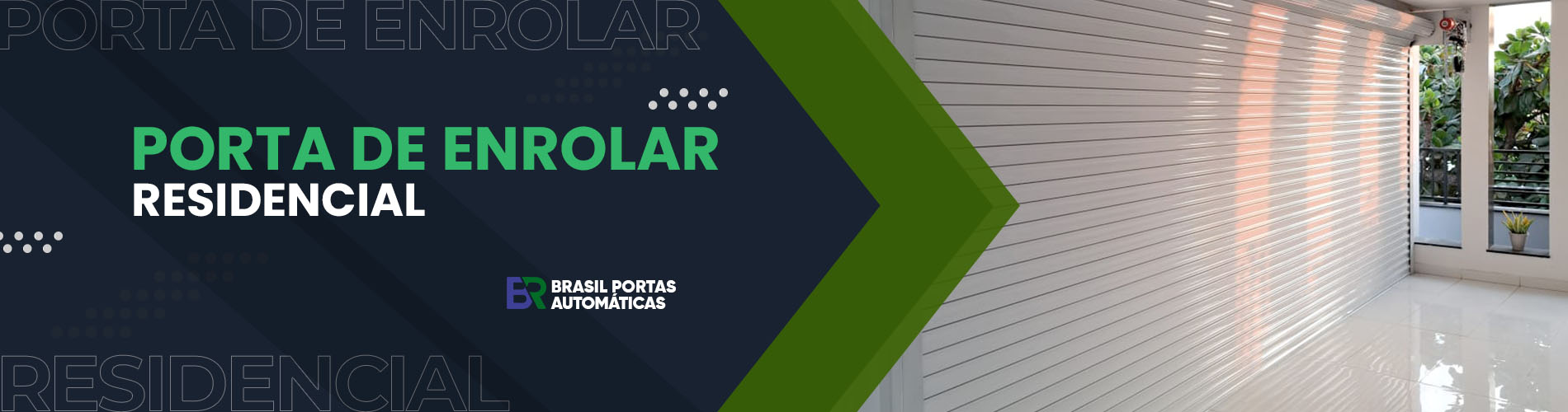 Porta de enrolar residencial