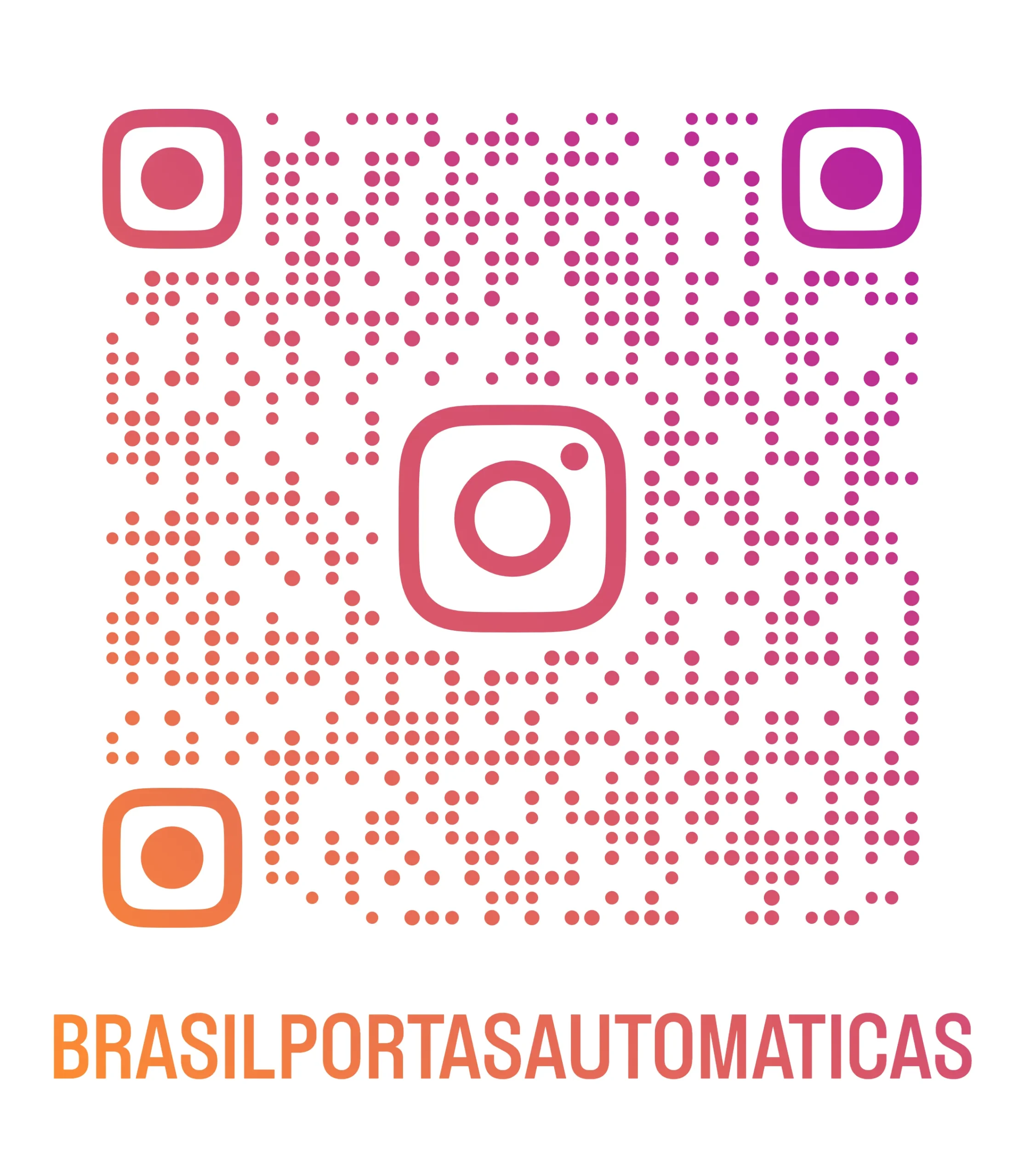 QR Code do Instagram @brasilportasautomaticas