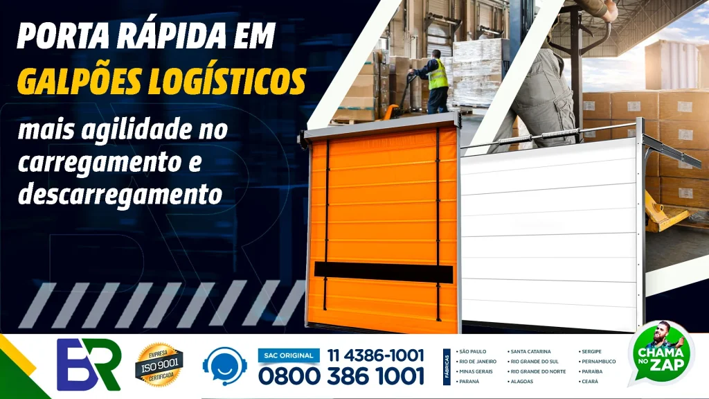 porta rápida em galpões