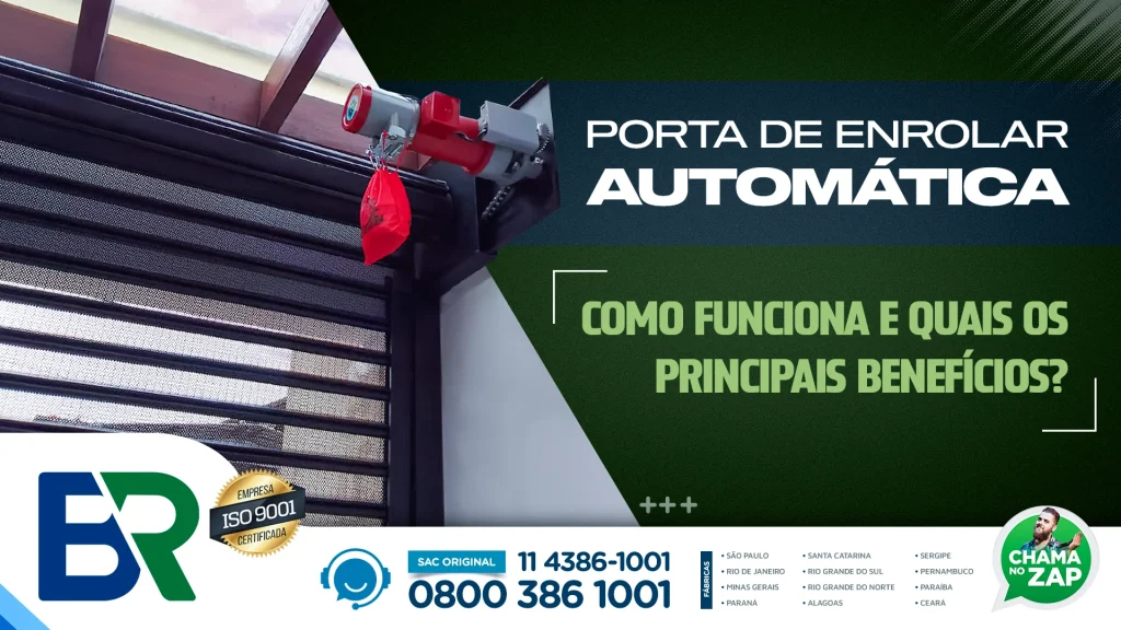 Porta de enrolar automática e seus benefícios