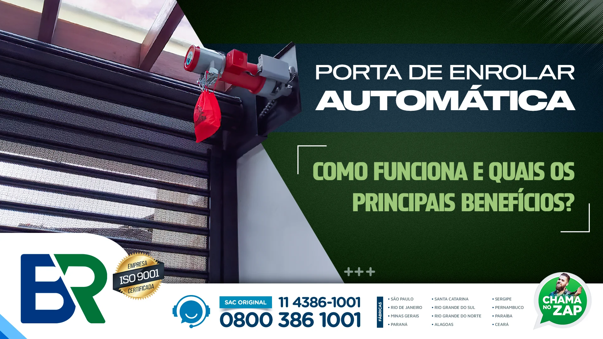 Porta de enrolar automática e seus benefícios