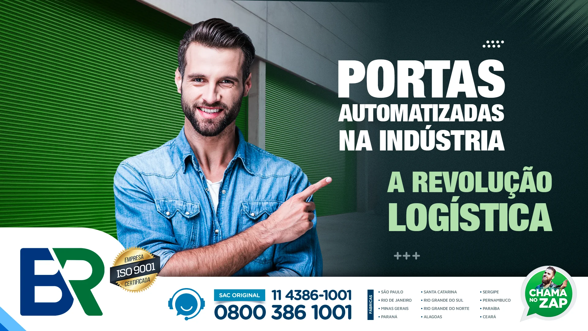 portas automatizadas na indústria