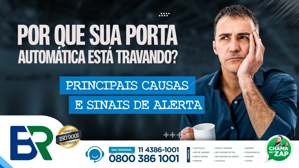 porta automática travando