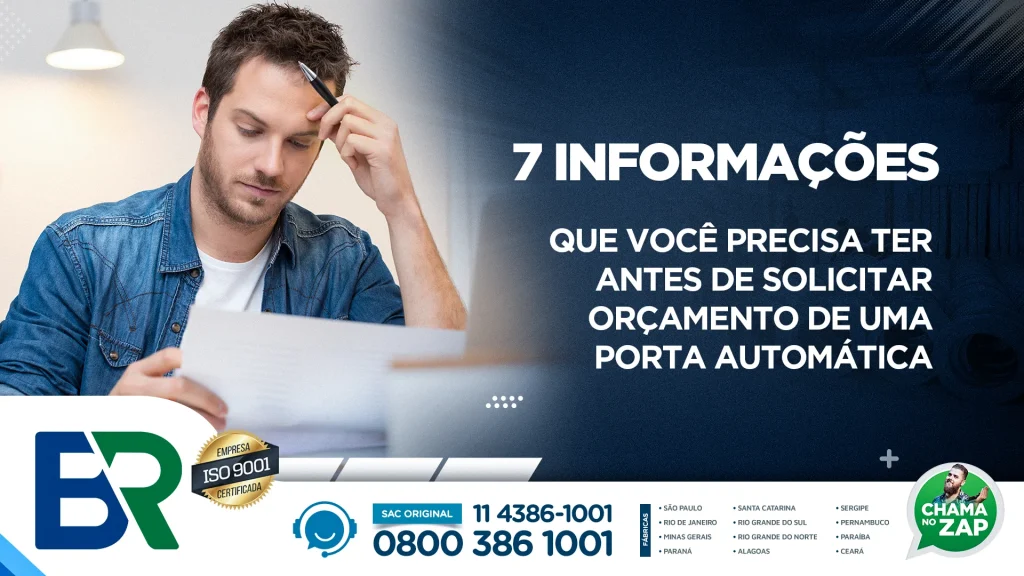 orçamento de porta automática