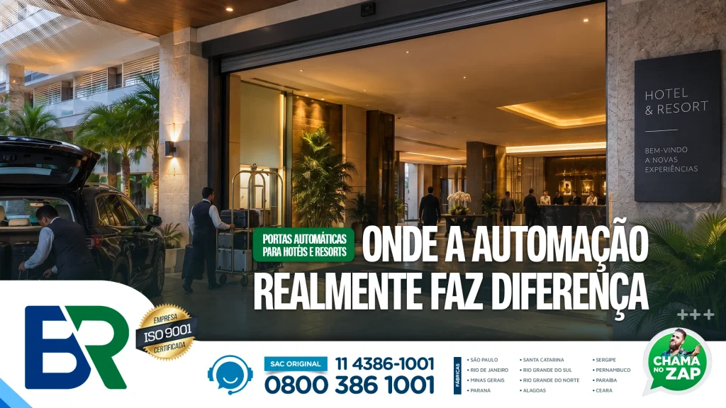porta automática para hotel